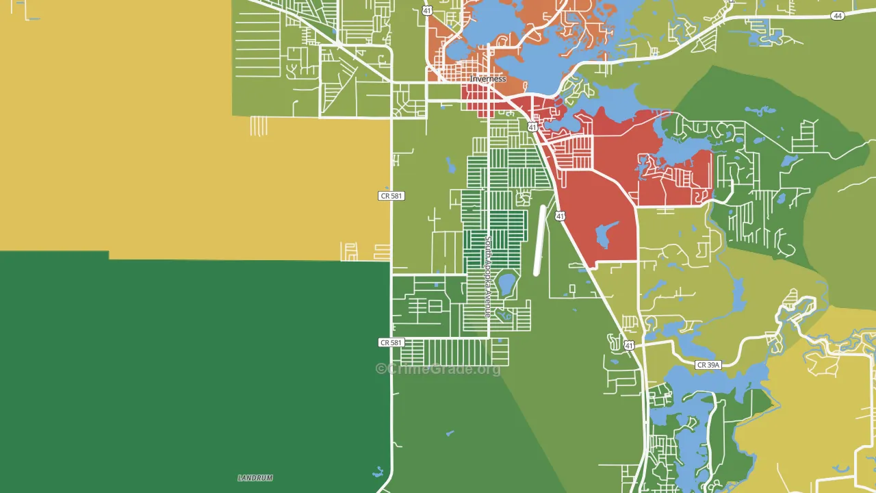 34452, FL Map of Theft Rates