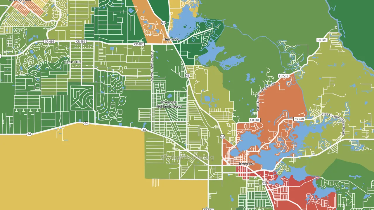 34453, FL Map of Theft Rates