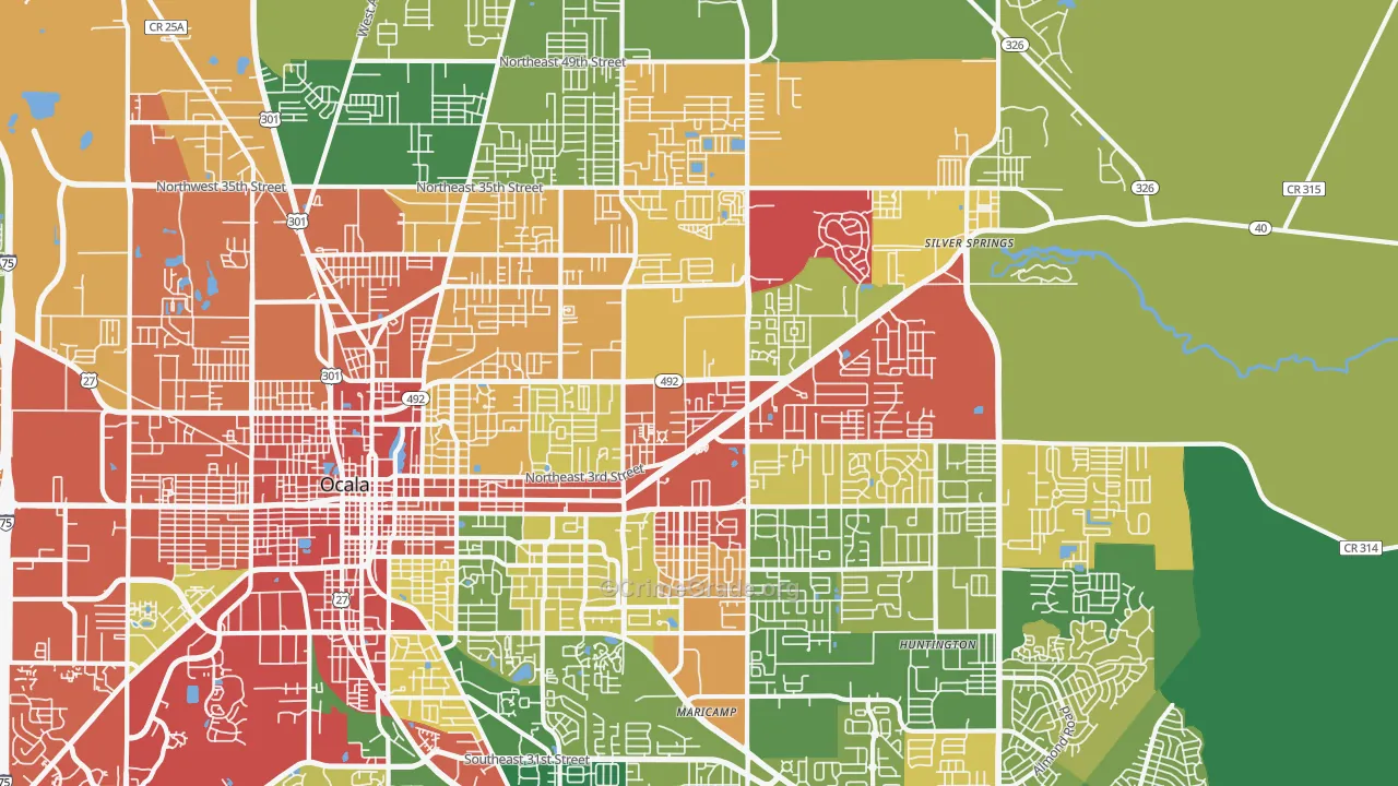 34470, FL Map of Theft Rates