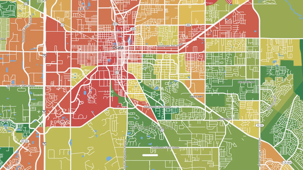 34471, FL Map of Theft Rates