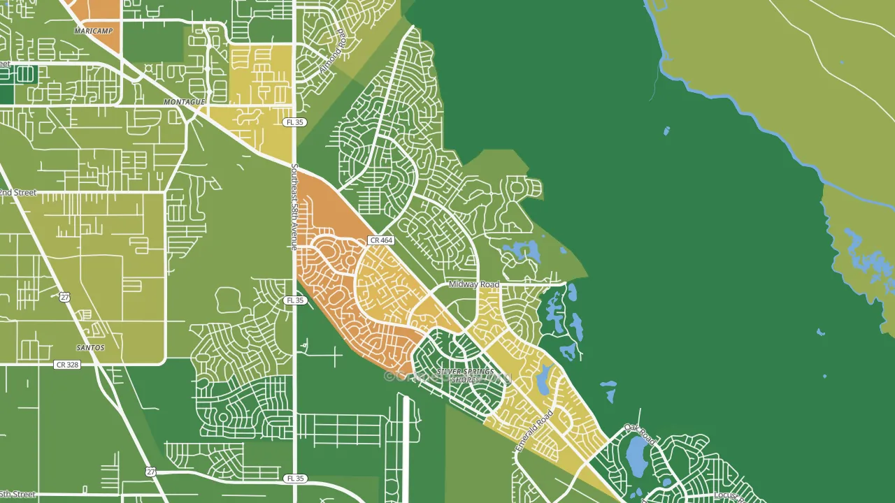 34472, FL Map of Theft Rates