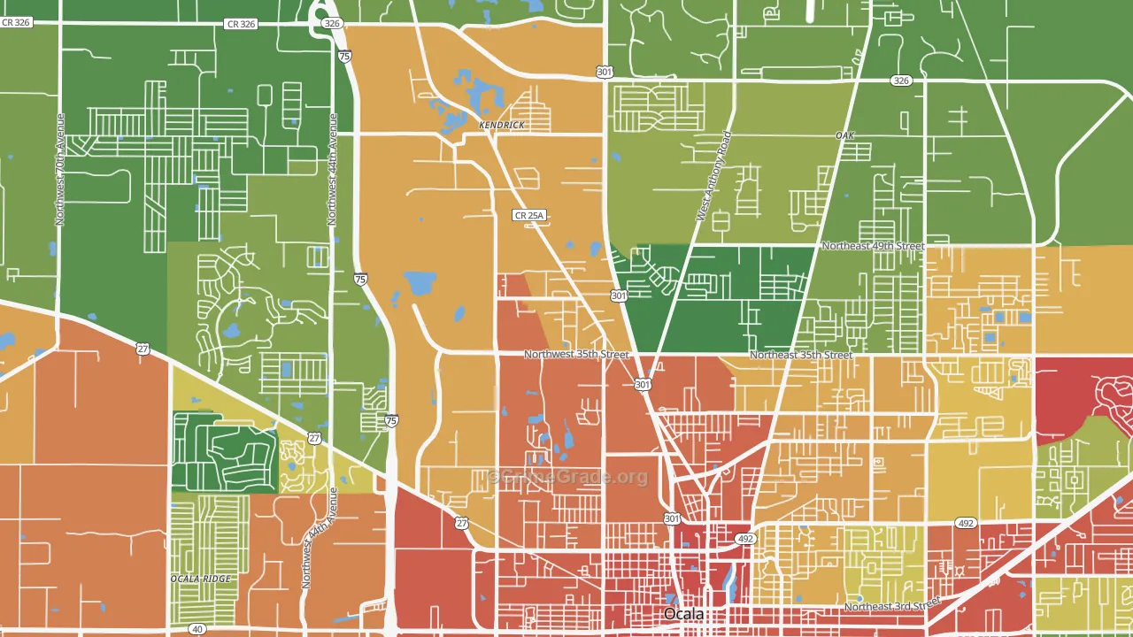 34475, FL Map of Theft Rates