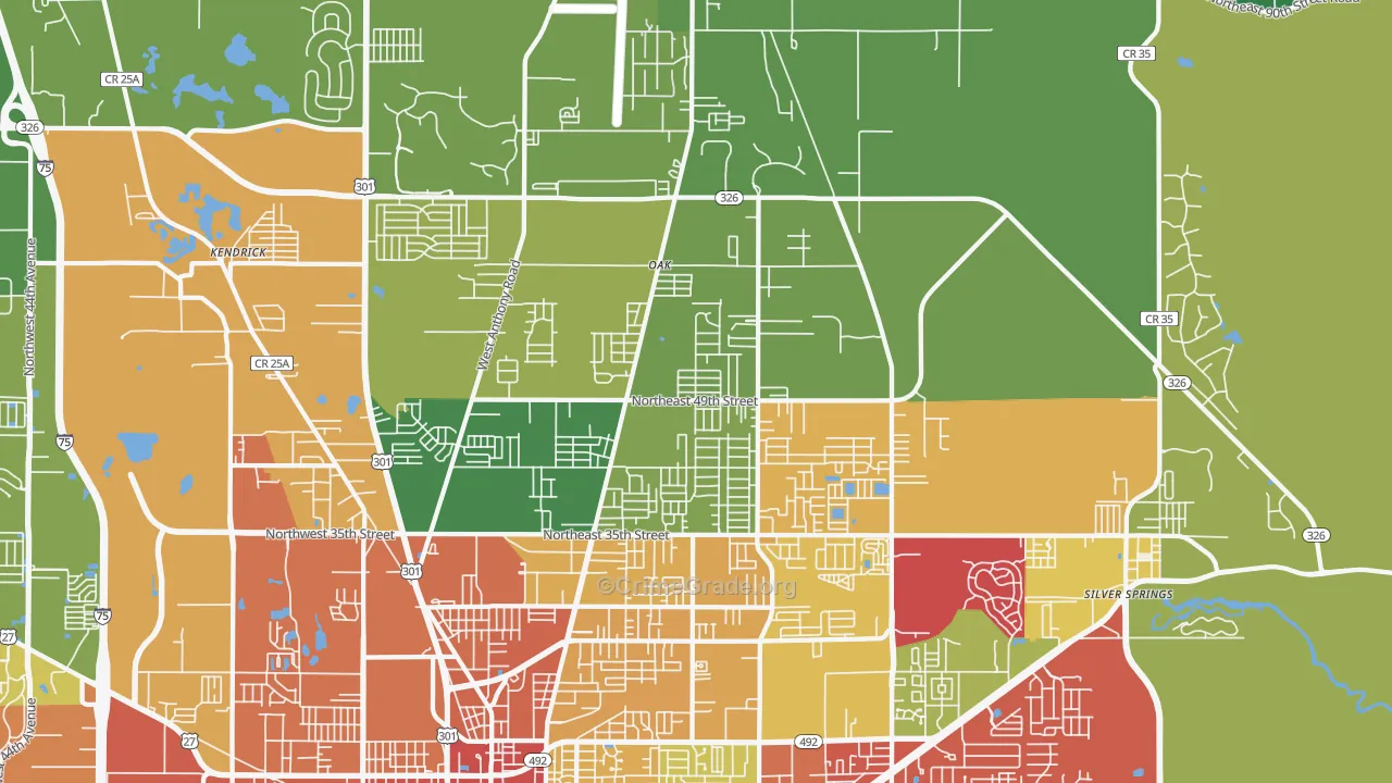34479, FL Map of Theft Rates