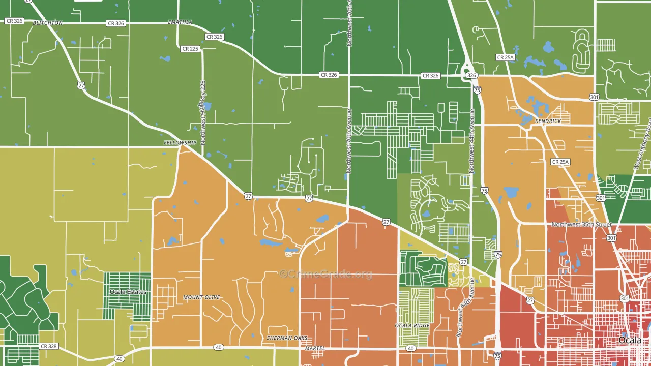 34482, FL Map of Theft Rates