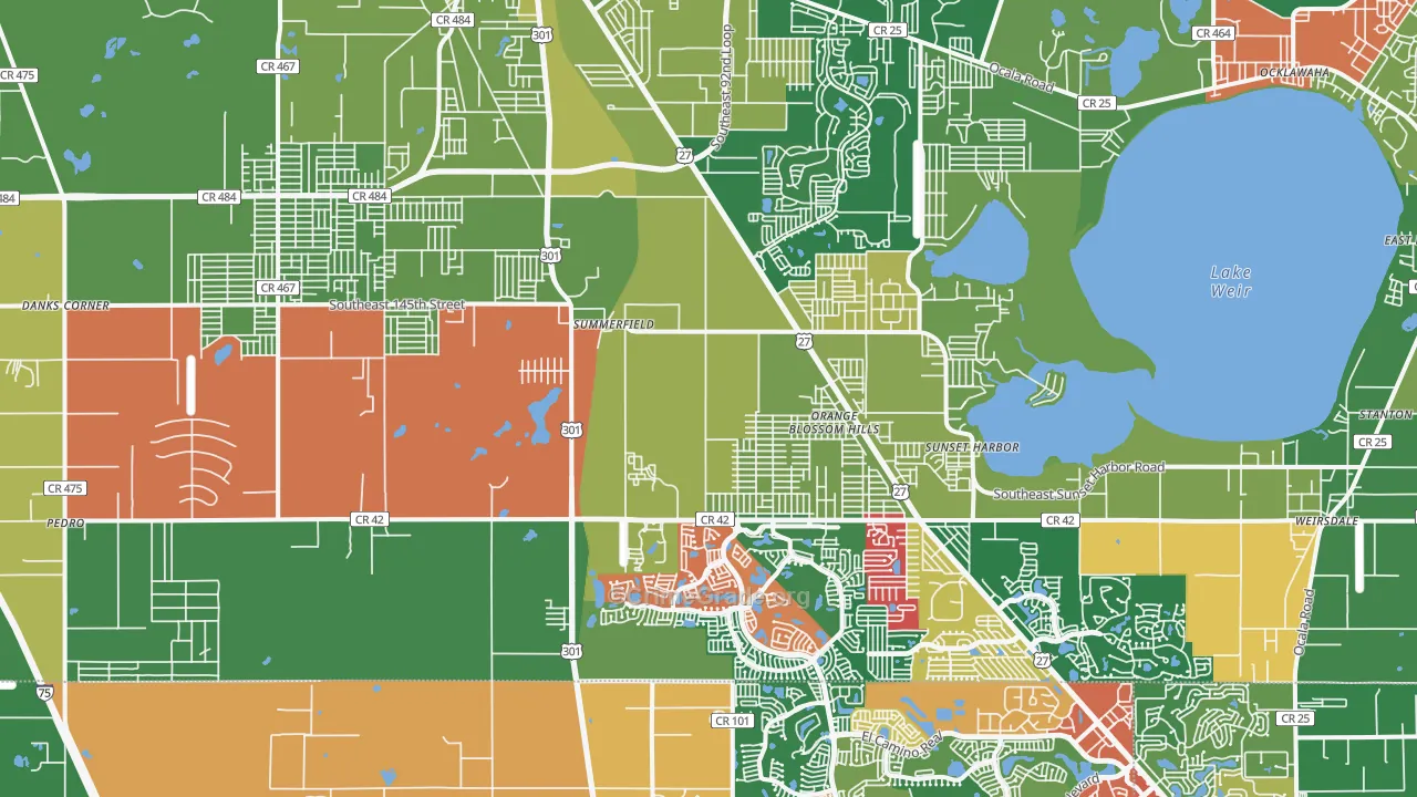 34491, FL Map of Theft Rates
