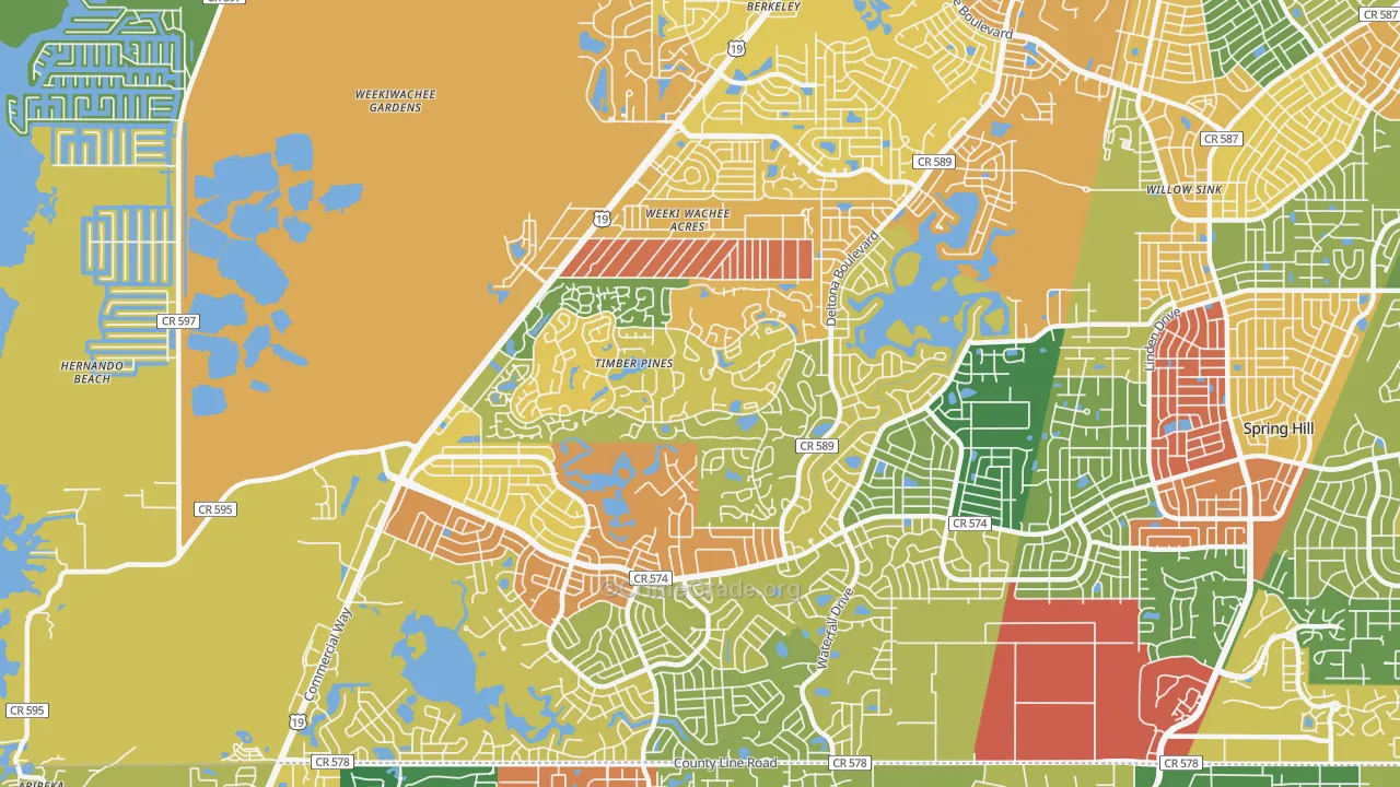 34606, FL Map of Theft Rates