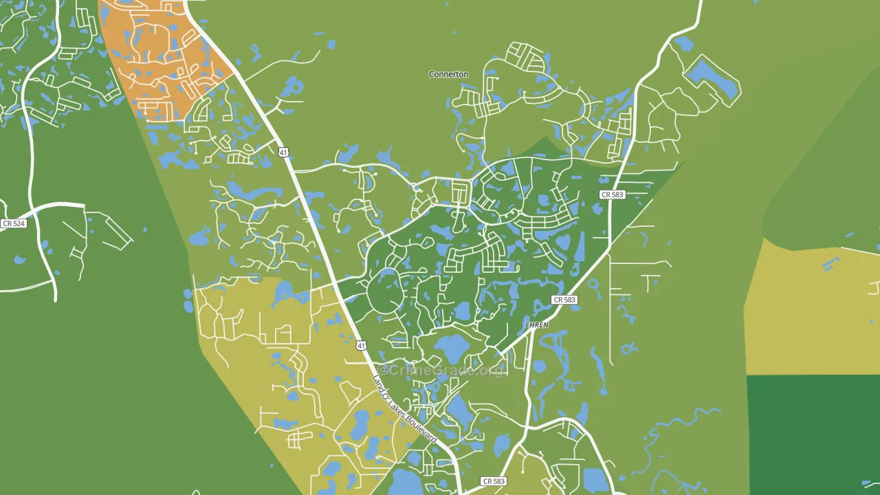 34637, FL Map of Theft Rates