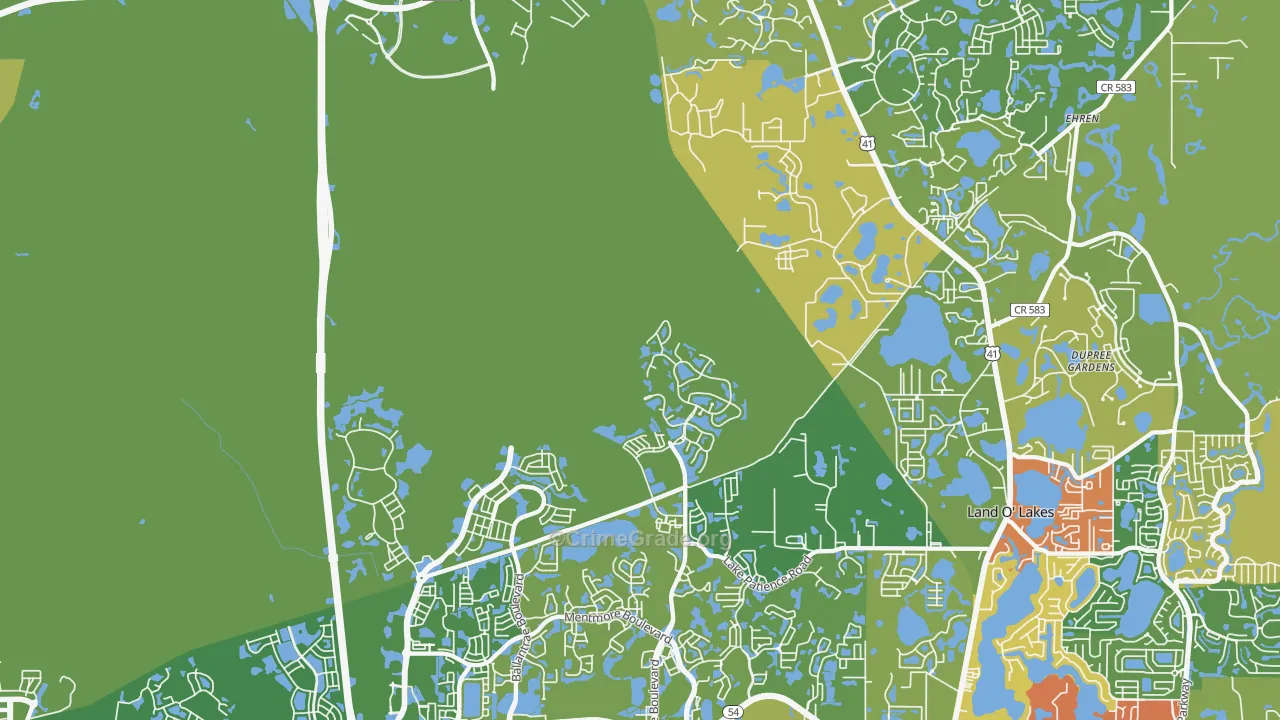 34638, FL Map of Theft Rates