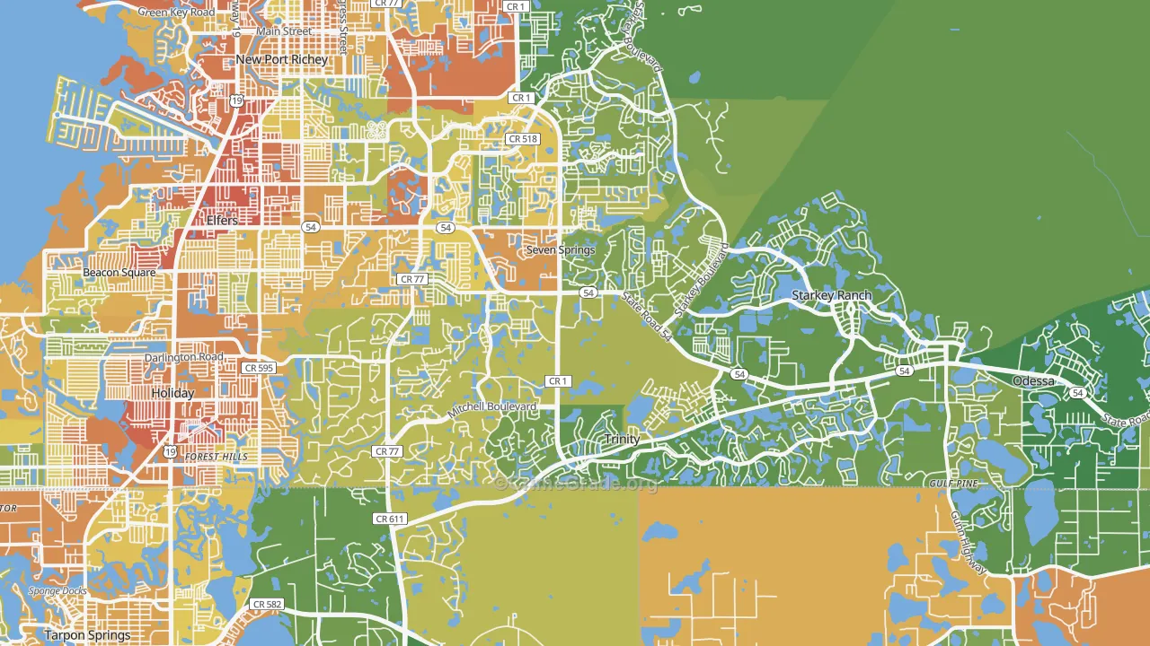 34655, FL Map of Theft Rates