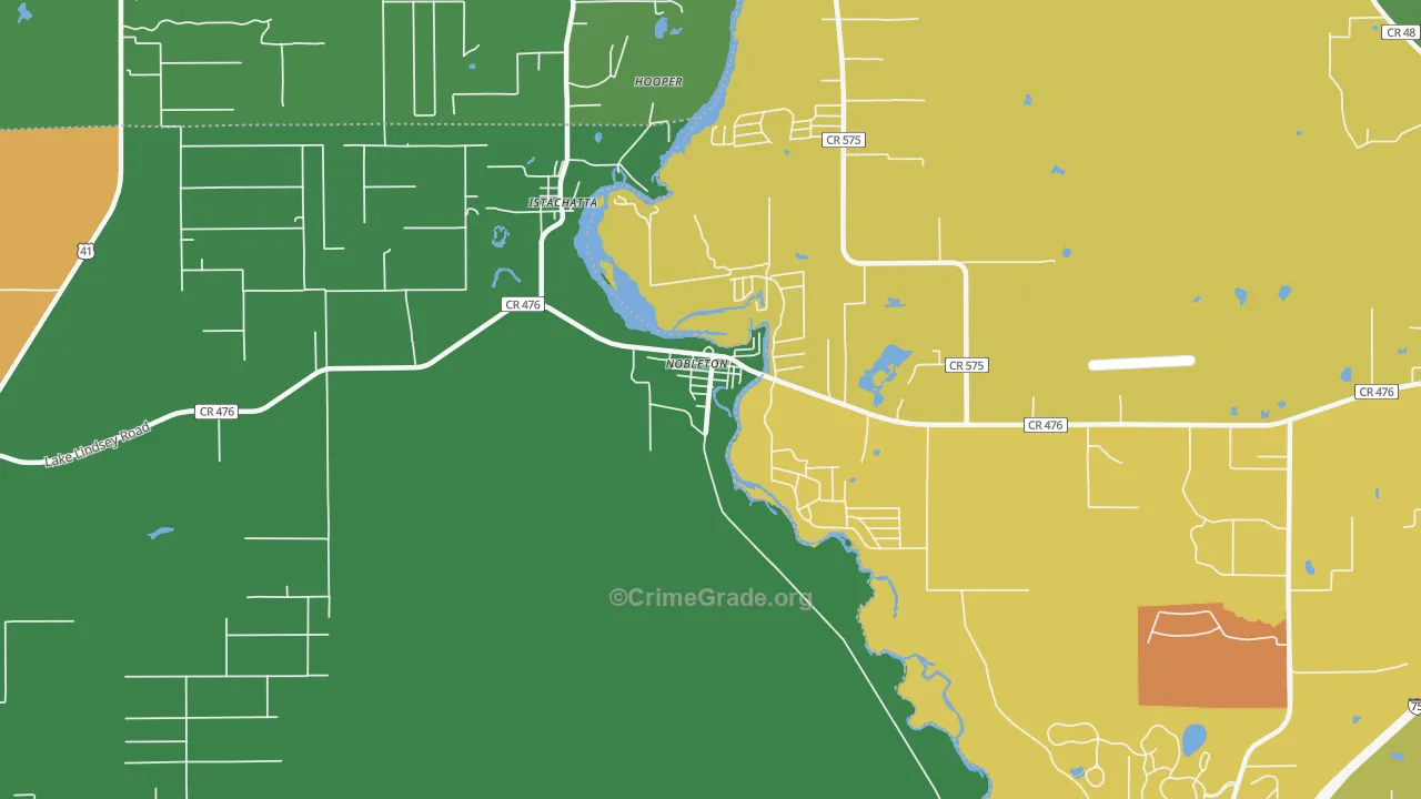 34661, FL Map of Theft Rates
