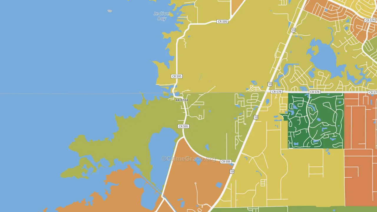 34679, FL Map of Theft Rates