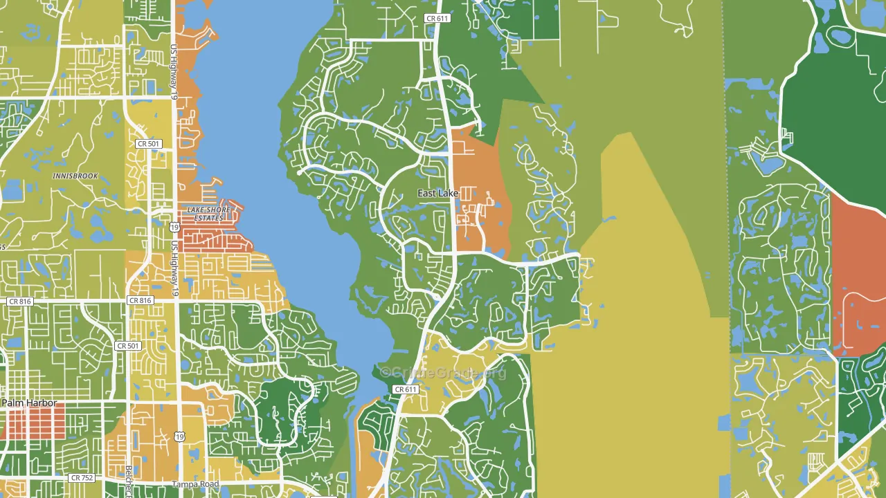 34685, FL Map of Theft Rates