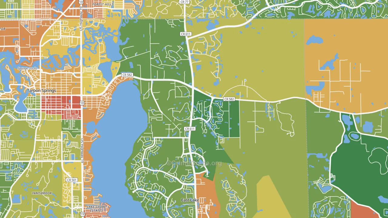 34688, FL Map of Theft Rates