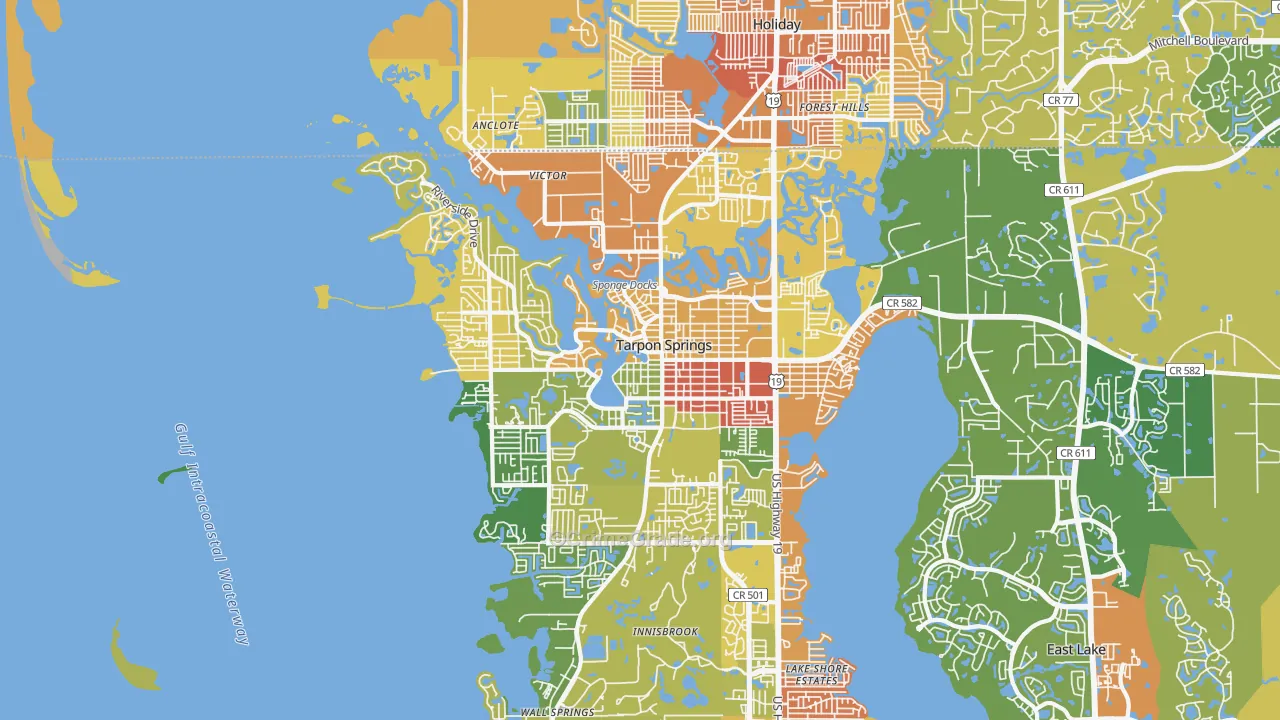 34689, FL Map of Theft Rates