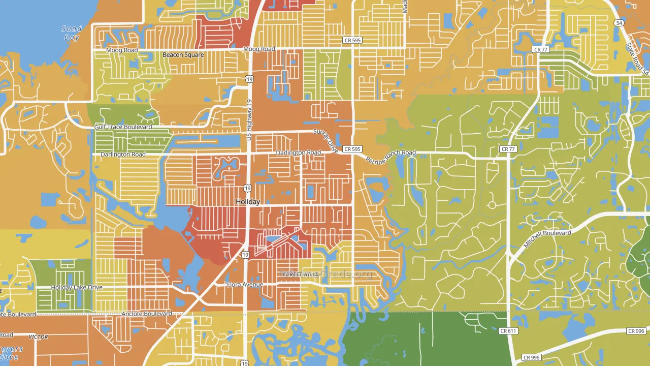 34690, FL Map of Theft Rates