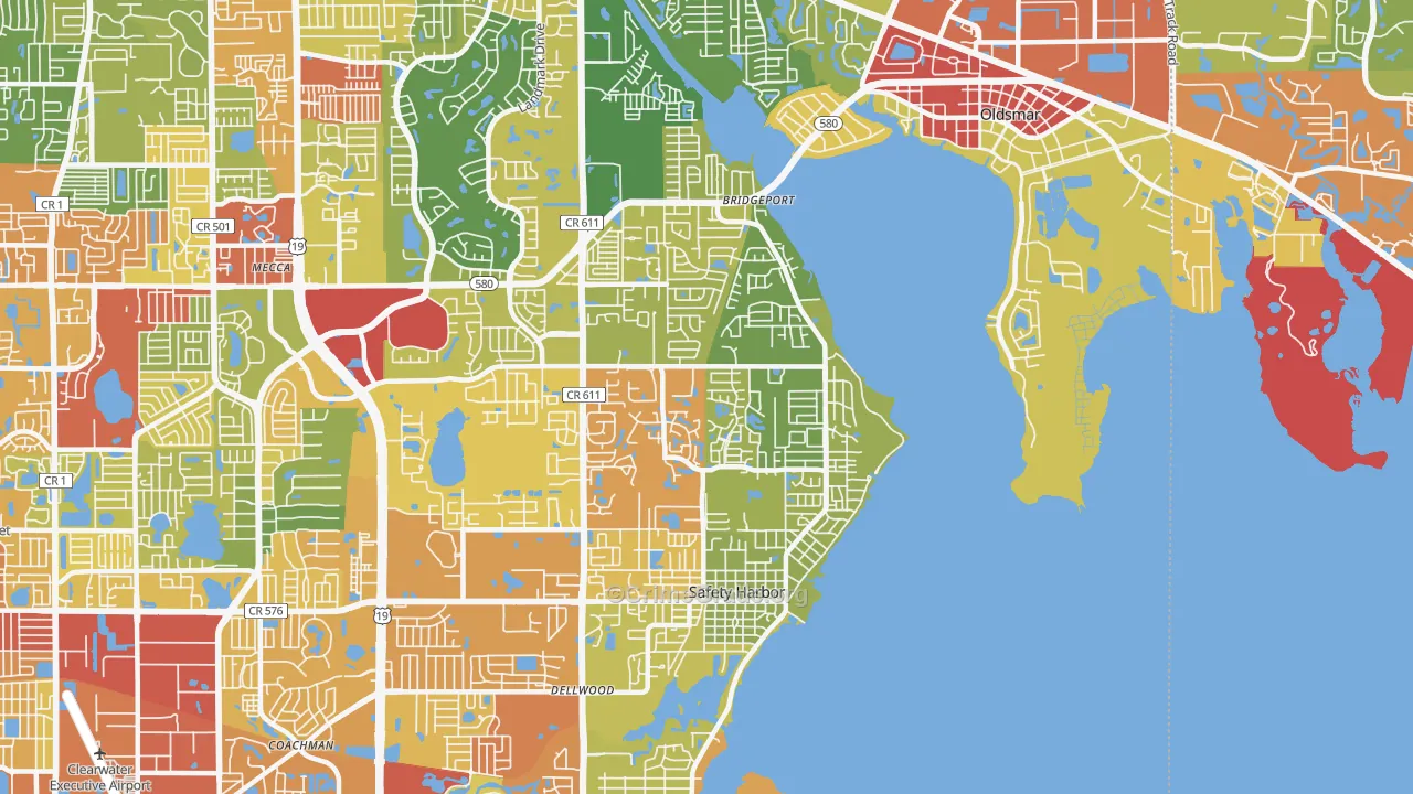 34695, FL Map of Theft Rates