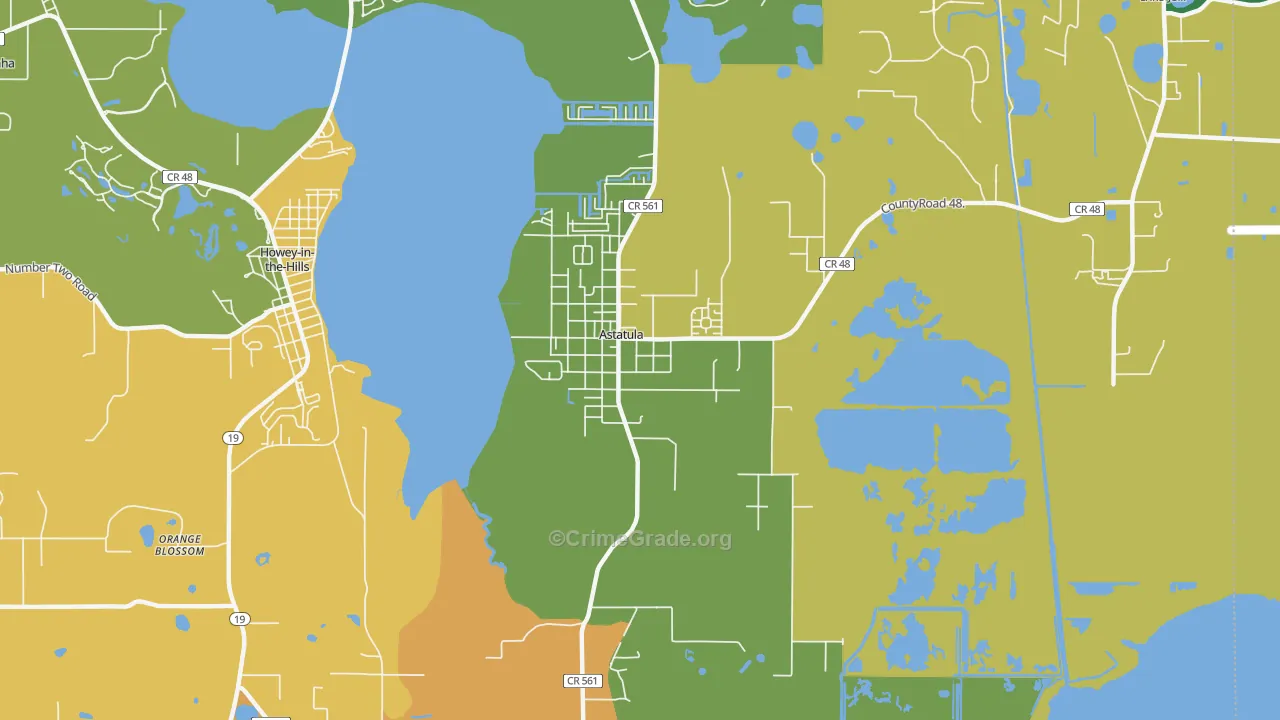 34705, FL Map of Theft Rates