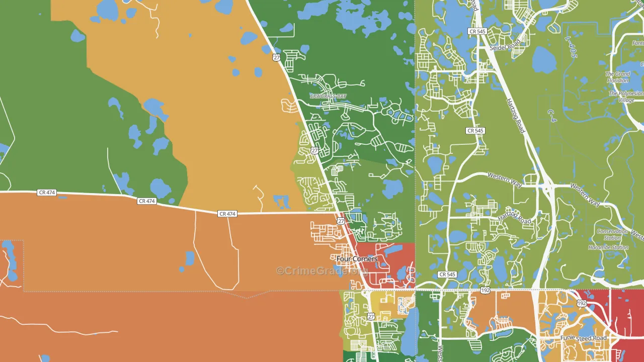34714, FL Map of Theft Rates