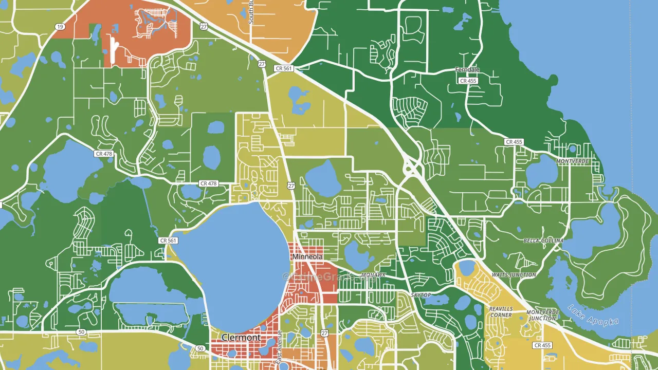 34715, FL Map of Theft Rates