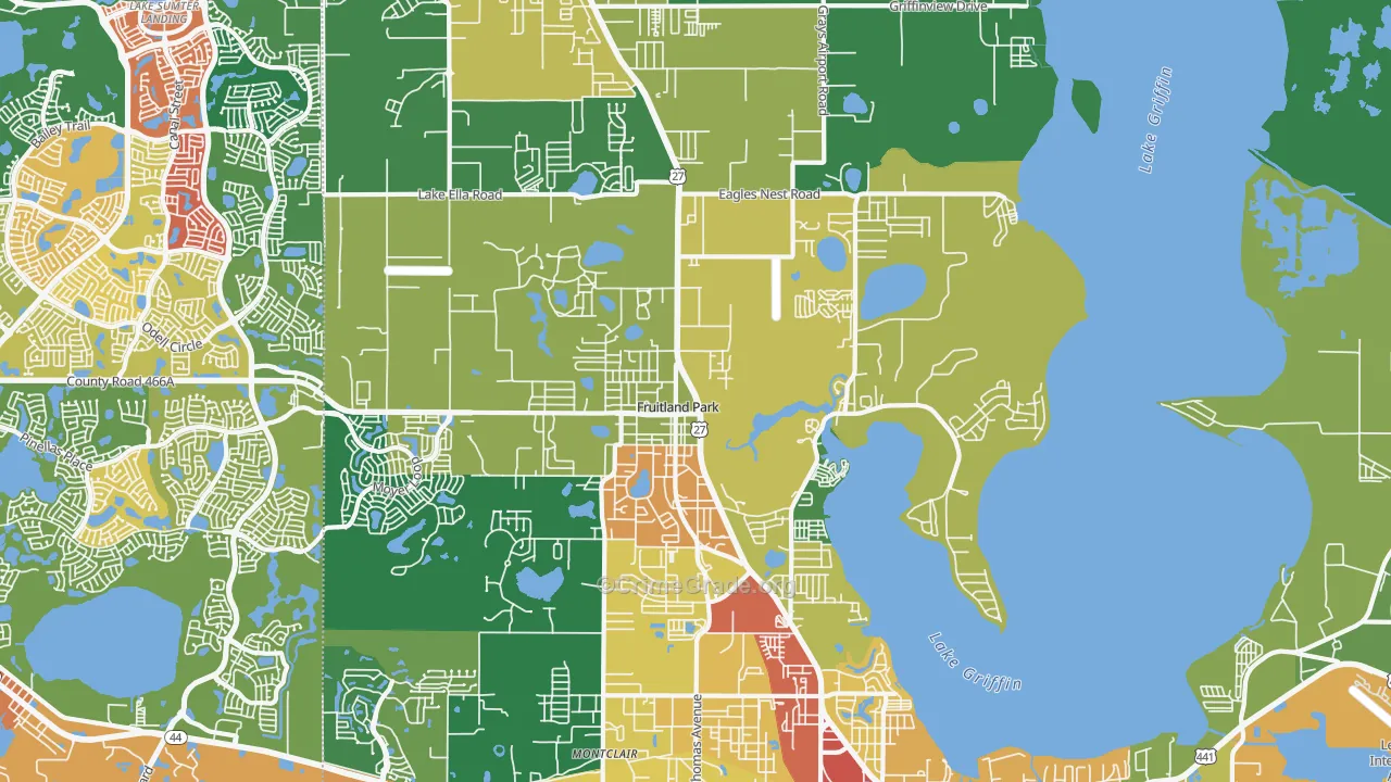 34731, FL Map of Theft Rates