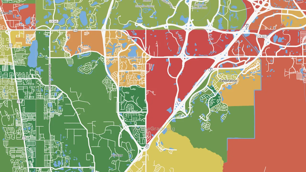 34747, FL Map of Theft Rates