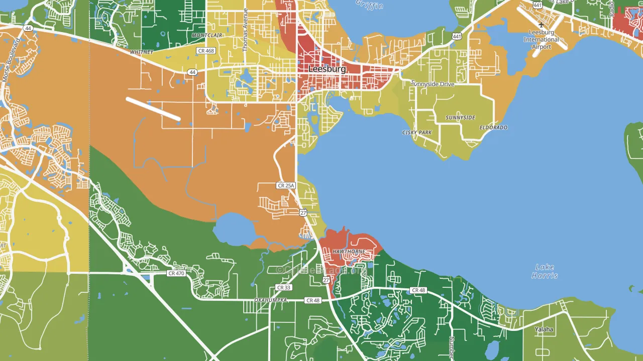 34748, FL Map of Theft Rates