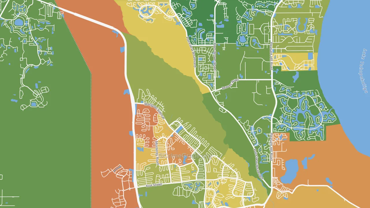 34758, FL Map of Theft Rates