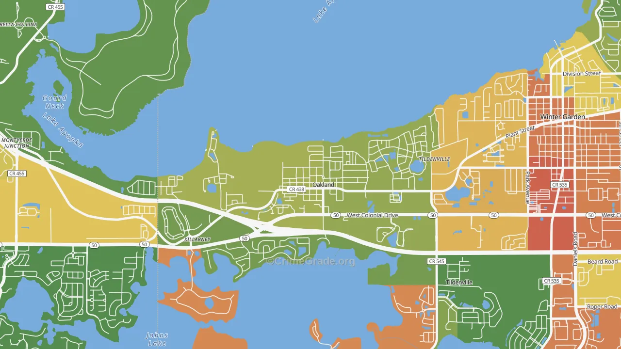 34760, FL Map of Theft Rates