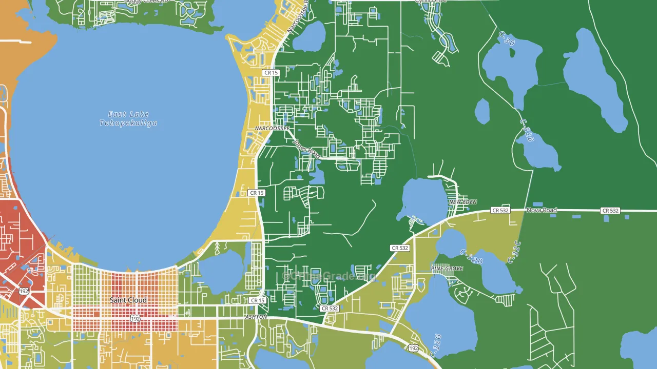 34771, FL Map of Theft Rates