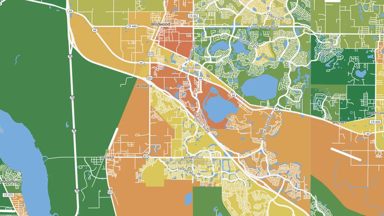 34785, FL Map of Theft Rates