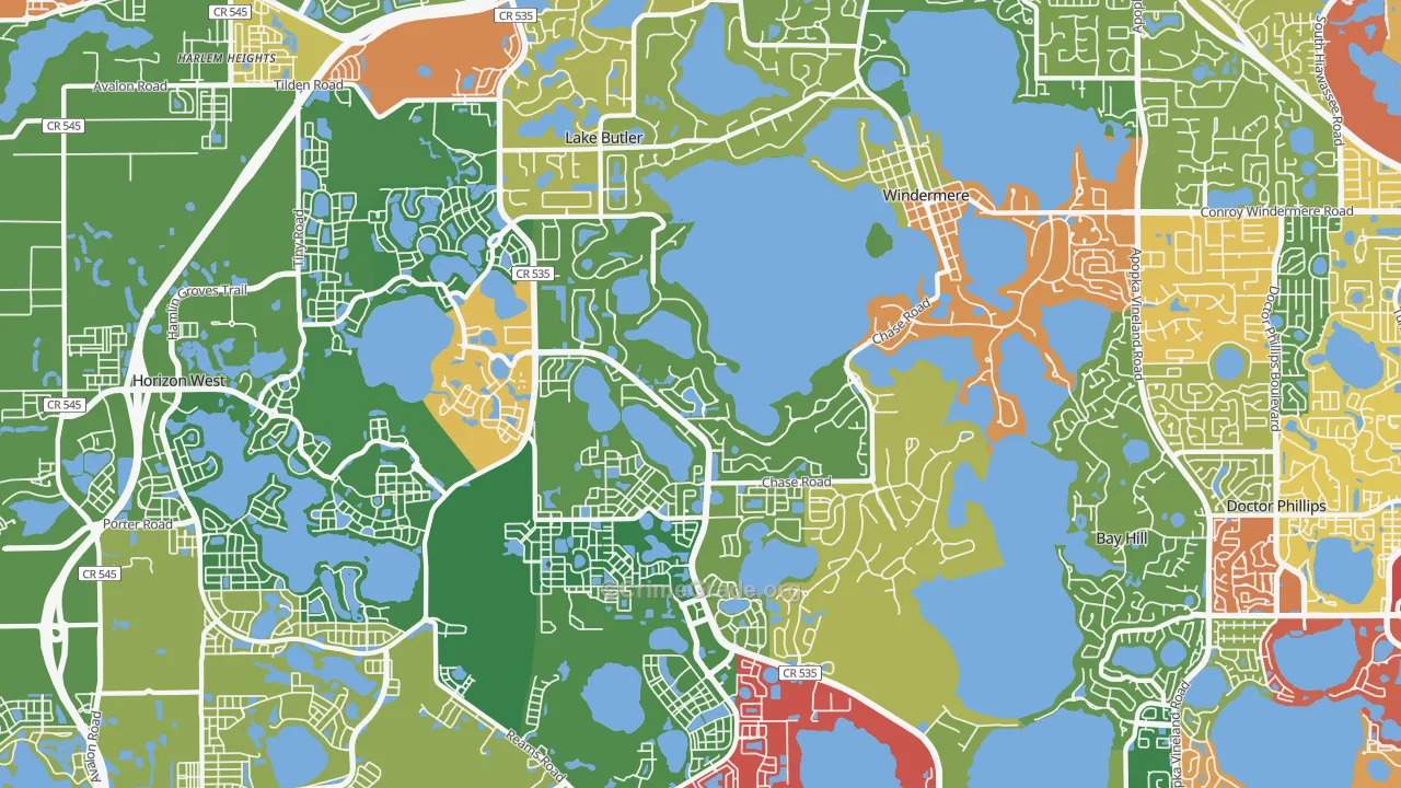 34786, FL Map of Theft Rates