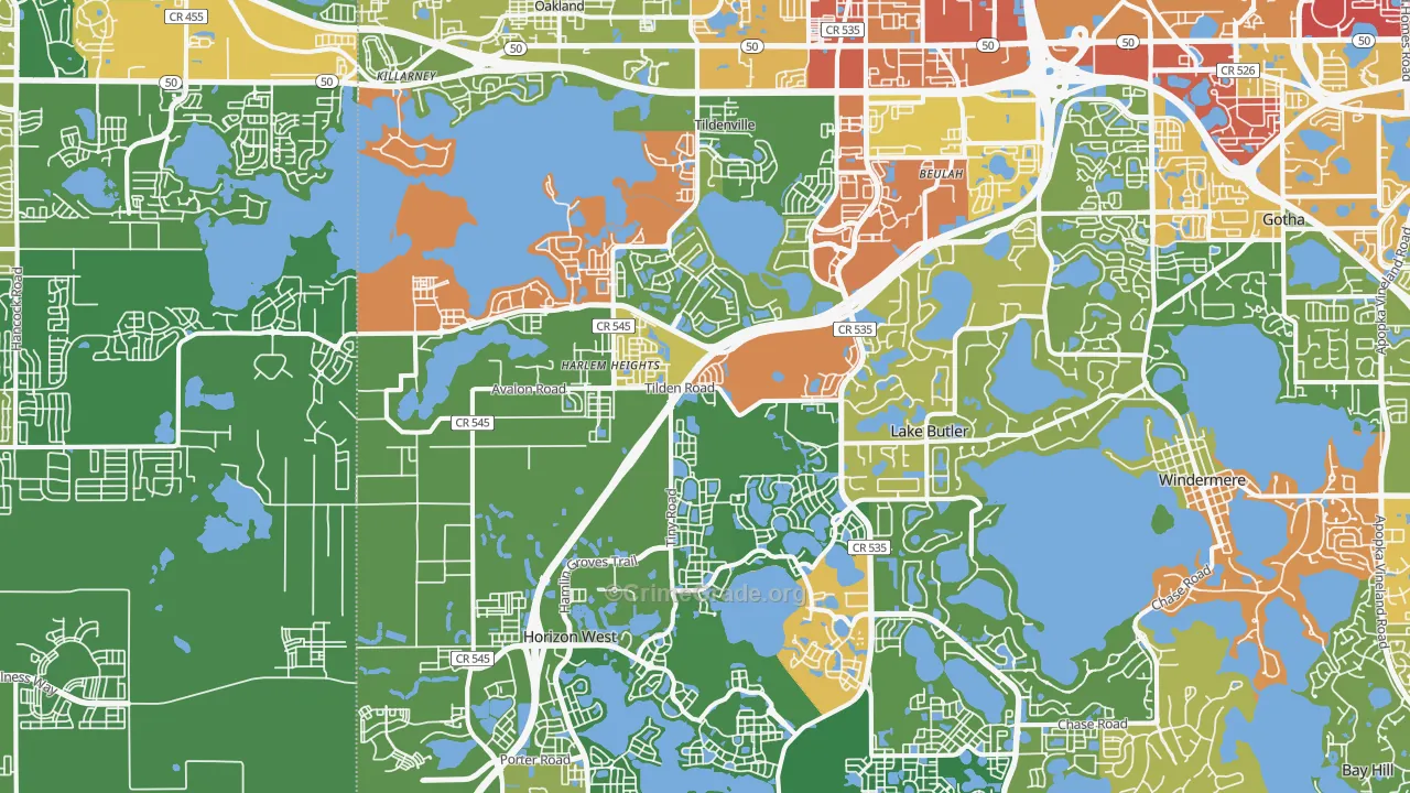34787, FL Map of Theft Rates