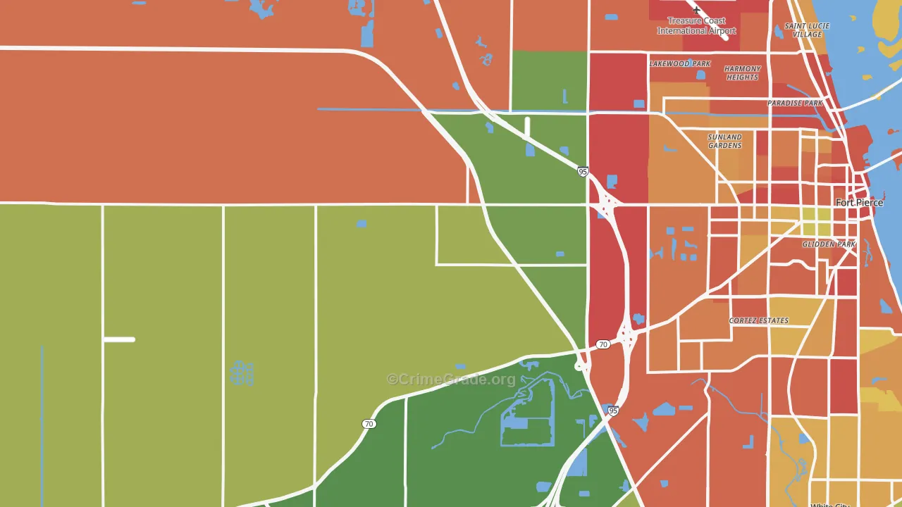 34945, FL Map of Theft Rates