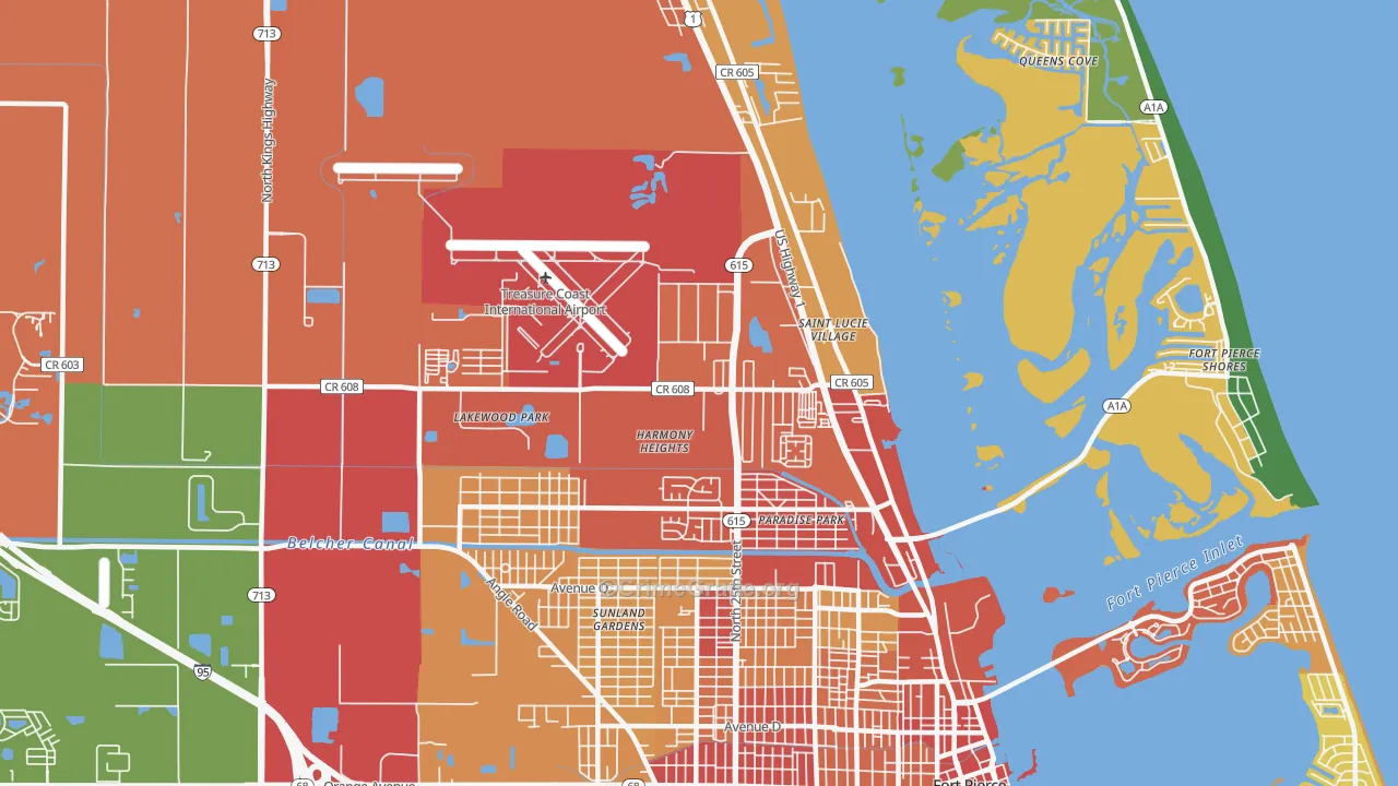 34946, FL Map of Theft Rates