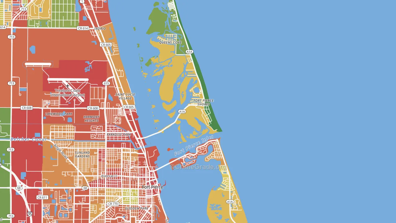 34949, FL Map of Theft Rates