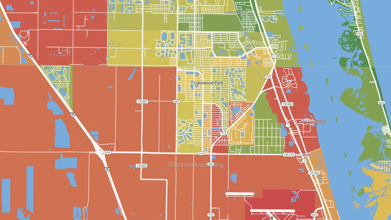34951, FL Map of Theft Rates