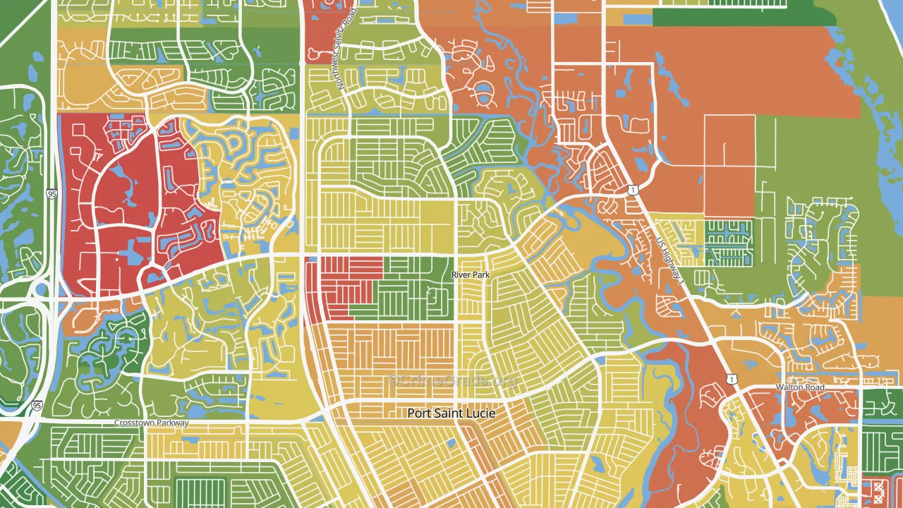 34983, FL Map of Theft Rates