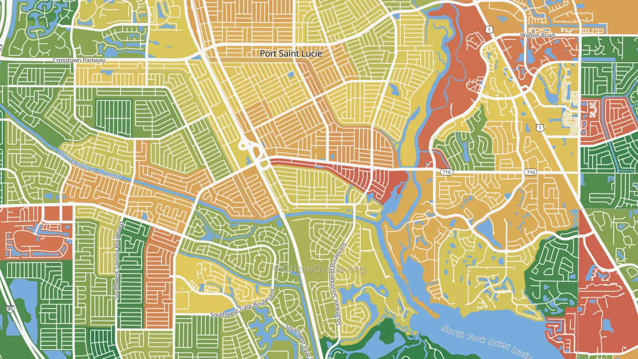 34984, FL Map of Theft Rates
