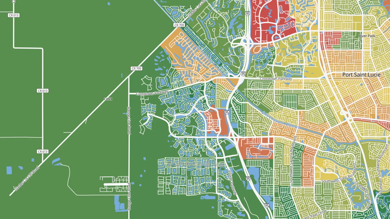 34987, FL Map of Theft Rates