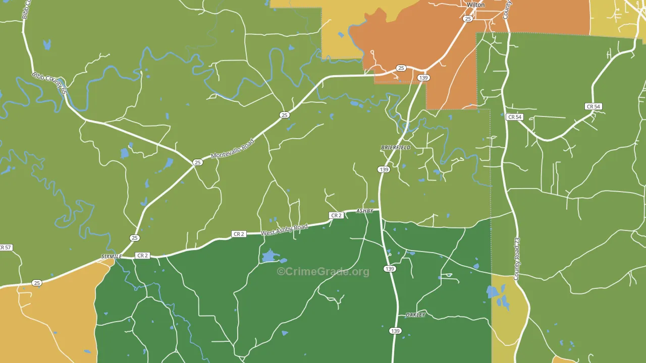 35035, AL Map of Theft Rates