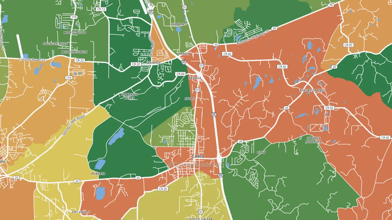 35040, AL Map of Theft Rates