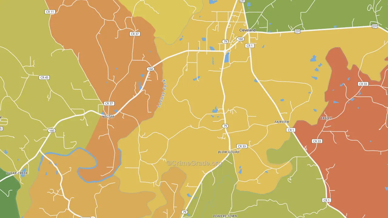 35049, AL Map of Theft Rates