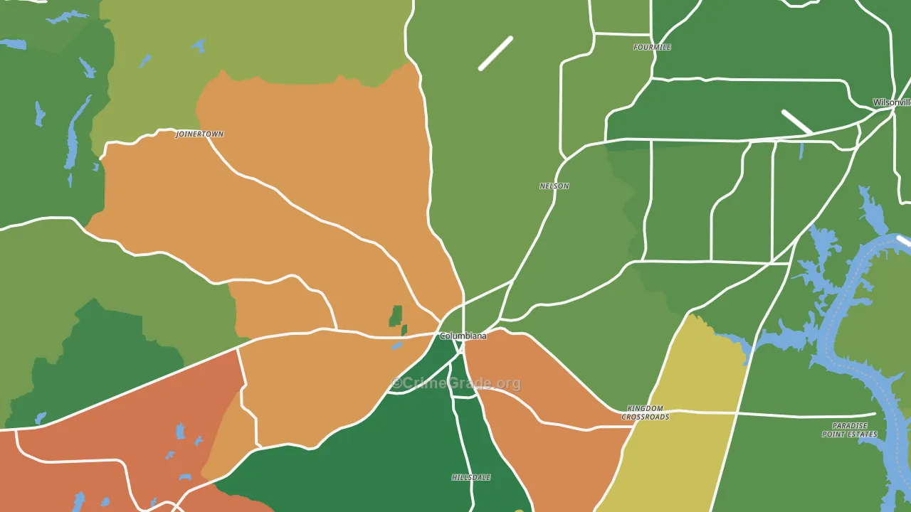 35051, AL Map of Theft Rates