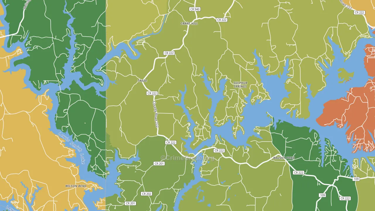 35053, AL Map of Theft Rates