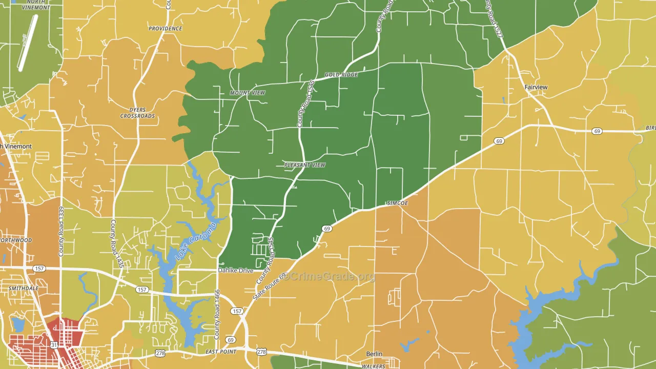 35058, AL Map of Theft Rates