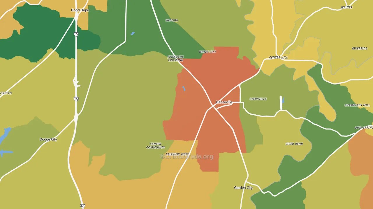 35077, AL Map of Theft Rates