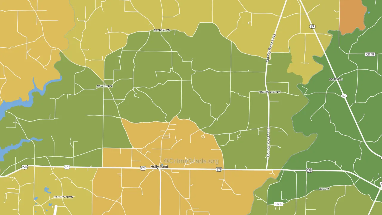 35083, AL Map of Theft Rates