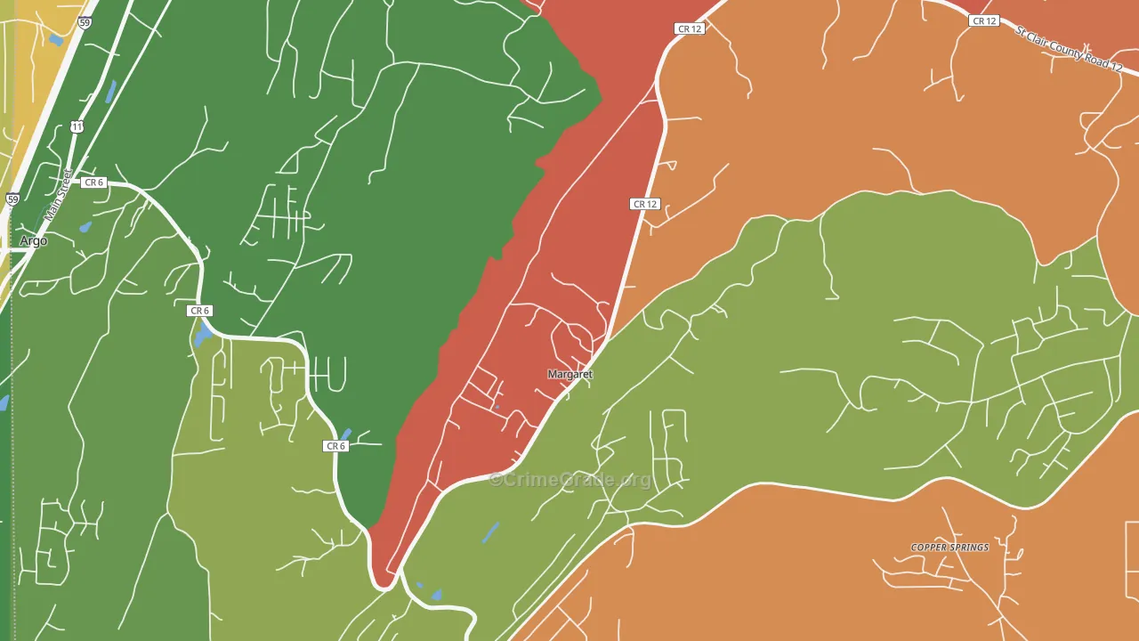 35112, AL Map of Theft Rates