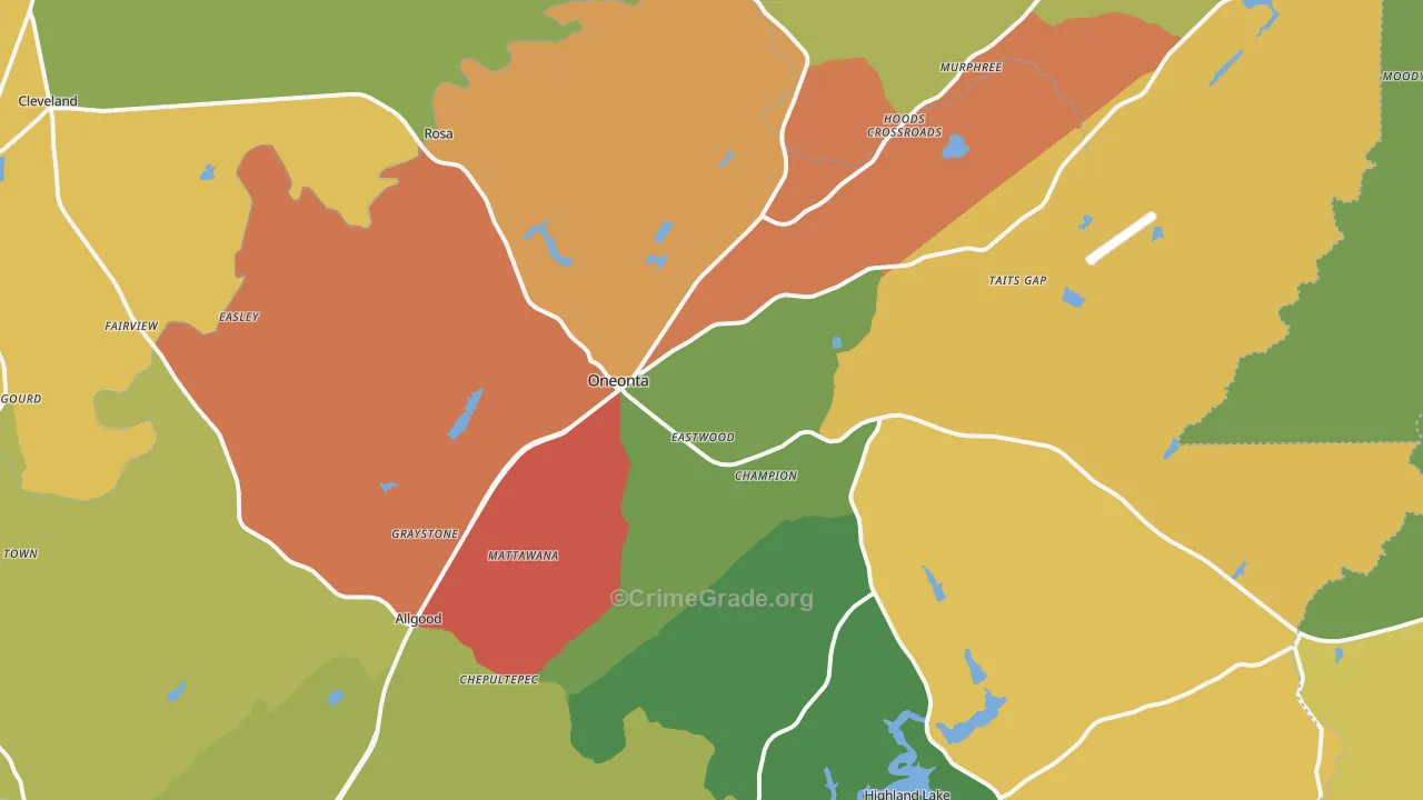 35121, AL Map of Theft Rates