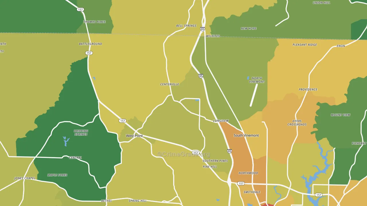 35179, AL Map of Theft Rates